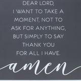White Thankful Wall Decor