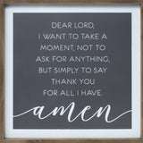 White Thankful Wall Decor