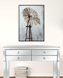 Brown Fabric Windmill Wall Decor