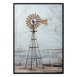 Brown Fabric Windmill Wall Decor