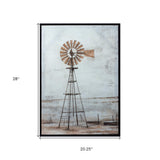 Brown Fabric Windmill Wall Decor