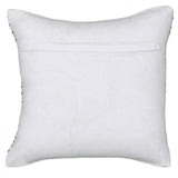 18" X 18" Blue White And Gray 100% Cotton Chevron Zippered Pillow