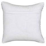 18" X 18" Blue White And Gray 100% Cotton Chevron Zippered Pillow