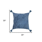 20" X 20" Cream And Beige Viscose Zippered Pillow
