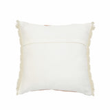 20" X 20" Orange And Tan 100% Cotton Zippered Pillow