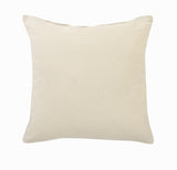 20" X 20" Cream Black And Gray 100% Cotton Geometric Zippered Pillow