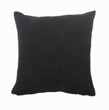 20" X 20" Cream And Black 100% Cotton Geometric Zippered Pillow