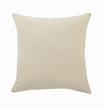 20" X 20" White And Black 100% Cotton Geometric Zippered Pillow