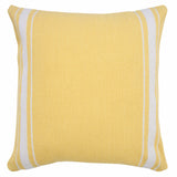 20" X 20" Bright Blue And White 100% Cotton Coastal Zippered Pillow