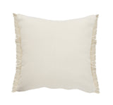 20" X 20" Navy Red And Tan 100% Cotton Striped Zippered Pillow
