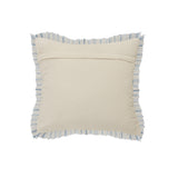 20" X 20" Black Blue And White Polyester And Cotton Blend Geometric Zippered Pillow