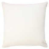 20" X 20" Lagoon Blue And White 100% Cotton Floral Zippered Pillow