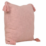 20" X 20" Light Pink 100% Cotton Zippered Pillow