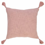 20" X 20" Light Pink 100% Cotton Zippered Pillow