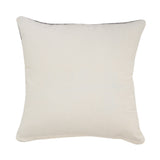 20" X 20" Gray 100% Cotton Geometric Zippered Pillow