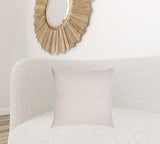 20" X 20" Gray And White 100% Cotton Geometric Zippered Pillow