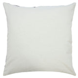 20" X 20" Jet Black And White 100% Cotton Geometric Zippered Pillow