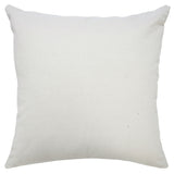 20" X 20" Jet Black And White 100% Cotton Geometric Zippered Pillow