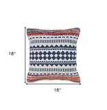 20" X 20" Gray And Beige Polyester Abstract Zippered Pillow