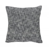 20" X 20" Blue And Cream 100% Cotton Geometric Zippered Pillow