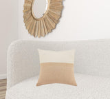 20" X 20" Cinnamon Orange 100% Cotton Zippered Pillow