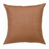 20" X 20" Brown Linen Zippered Pillow