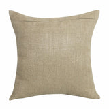 20" X 20" Beige And Brown Linen Striped Zippered Pillow