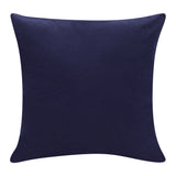 24" X 24" Cobalt Blue And Navy 100% Cotton Abstract Zippered Pillow