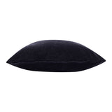 20" X 20" Black 100% Cotton Zippered Pillow