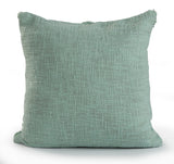 18" X 18" Jade Green 100% Cotton Geometric Zippered Pillow
