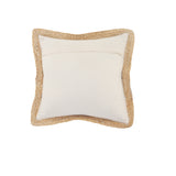 20" X 20" Tan Pastel Blue And Pastel Yellow 100% Cotton Geometric Zippered Pillow