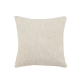 20" X 20" Yellow and White Braided Cotton Zippered Pillow