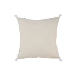 20" X 20" Navy And White 100% Cotton Coastal Zippered Pillow