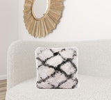 20" X 20" Taupe Polyester Zippered Pillow