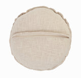 20" X 20" Round Birch Round 100% Cotton Zippered Pillow