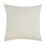 20" X 20" Orange And White 100% Cotton Zippered Pillow
