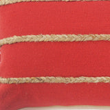 14" X 36" Navy And Tan 100% Cotton Zippered Pillow
