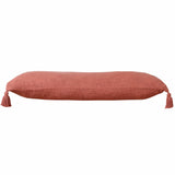 14" X 36" Deep Coral 100% Cotton Zippered Pillow