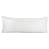 14" X 36" Black And White 100% Cotton Geometric Zippered Pillow