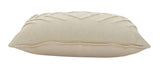 16" X 24" Birch And White 100% Cotton Geometric Zippered Pillow