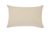 16" X 24" Birch And White 100% Cotton Geometric Zippered Pillow