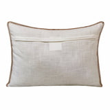14" X 20" Gray And Copper 100% Cotton Geometric Zippered Pillow