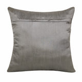 20" X 20" Gray And Silver Elephant Polyester Animal Print Zippered Pillow