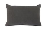 16" X 24" Dark Gray 100% Cotton Geometric Zippered Pillow