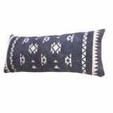 14" X 36" Light Gray 100% Cotton Zippered Pillow