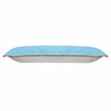 14" X 36" Bright Blue 100% Cotton Zippered Pillow