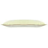 14" X 36" Light Yellow 100% Cotton Zippered Pillow