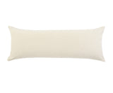 14" X 36" Ensign Blue And Cream 100% Cotton Striped Zippered Pillow