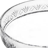 12" Clear Round Crystal Tray