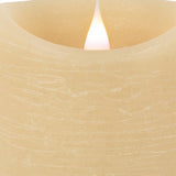 Set of Two Beige Flameless Pillar Candle